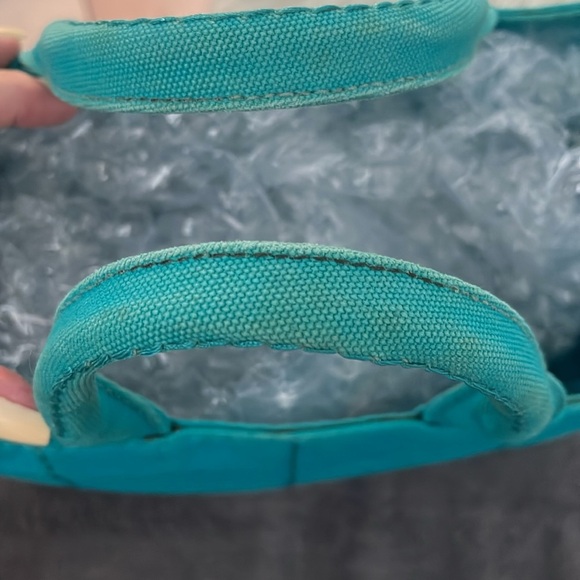 PRADA CANAPA IN A GORGEOUS TEALISH BLUE - Picture 10 of 14